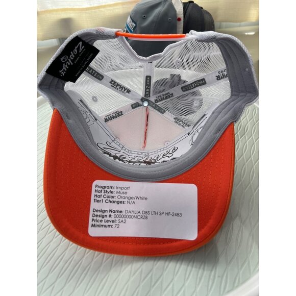 Zephyr Clemson TIgers Muse Tucker Hat OS Orange Adjustable Mesh Snapback NEW - Picture 6 of 8